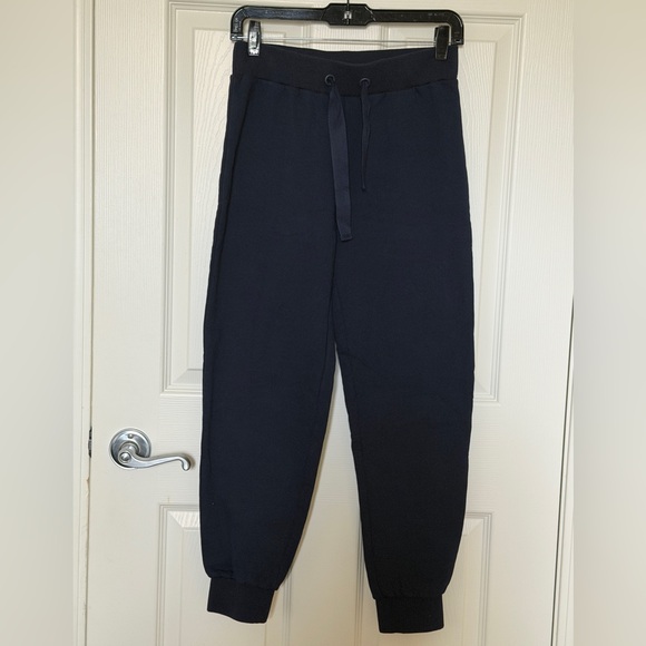 ESCADA Navy Fleece-Lined Joggers - Like New - Picture 2 of 9